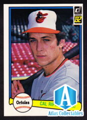 1982 Donruss MLB # 405 Cal Ripken JR RC